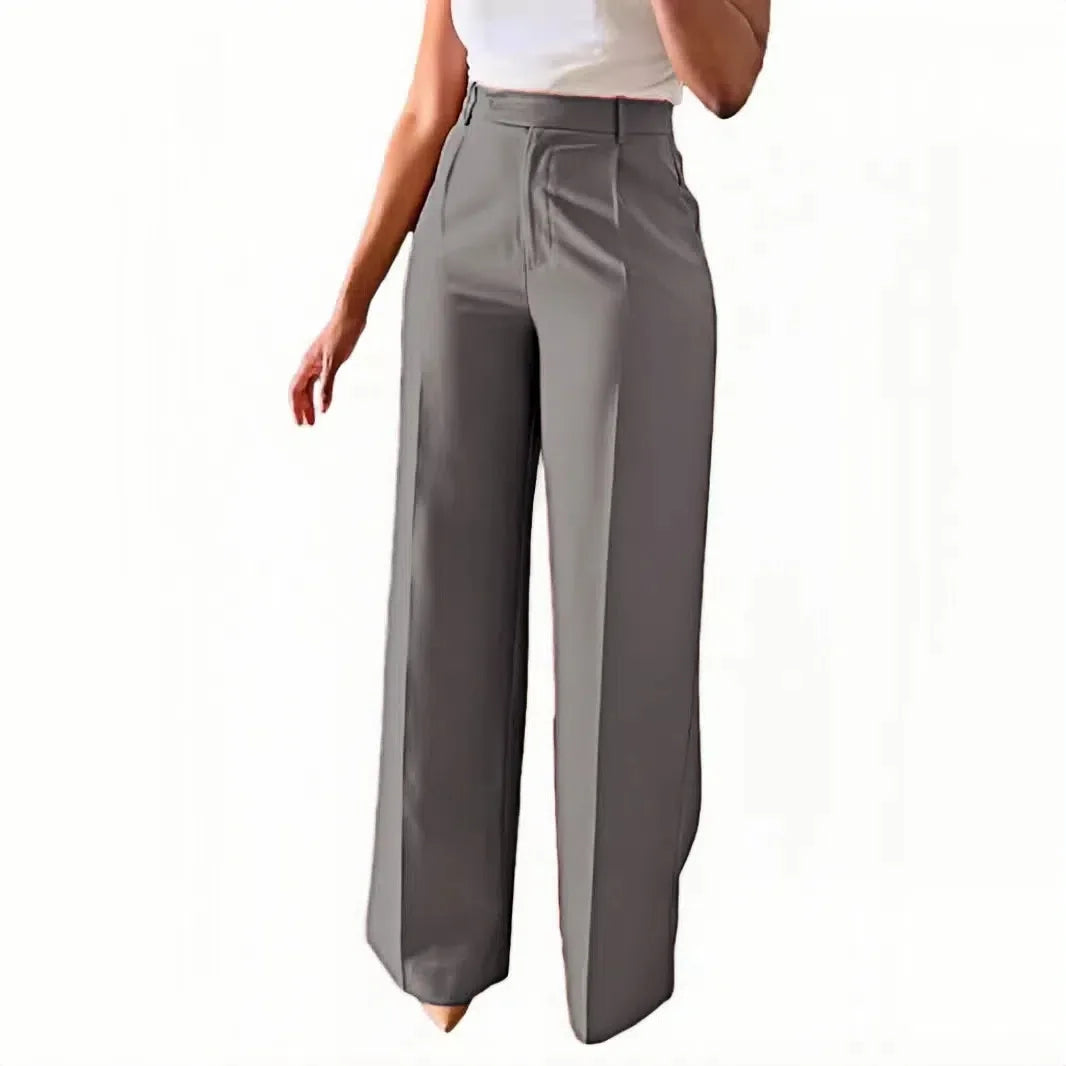 2025 New Pants Commuting High Waist Drape Straight Pants Formal Pants Casual Suit Long Pants Women