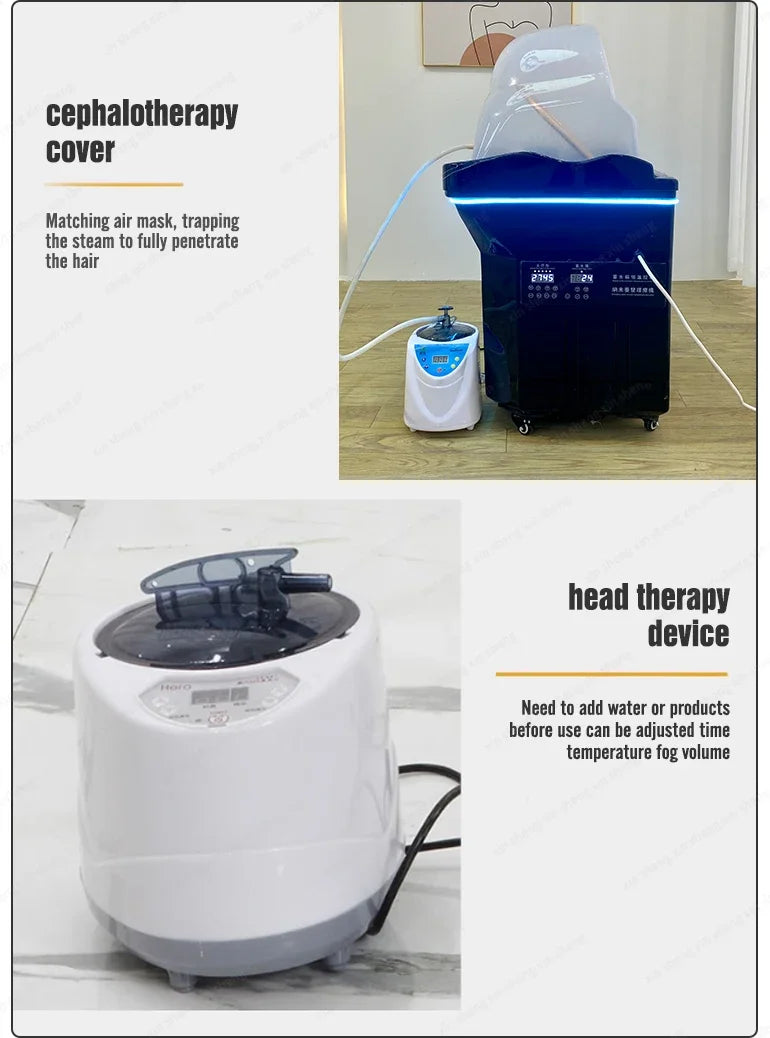 XinSheng Head SPA Fumigation Hydrotherapy Equipment Beauty Barber Furniture Massage Hair Salon Water Circulation Shampoo Sink