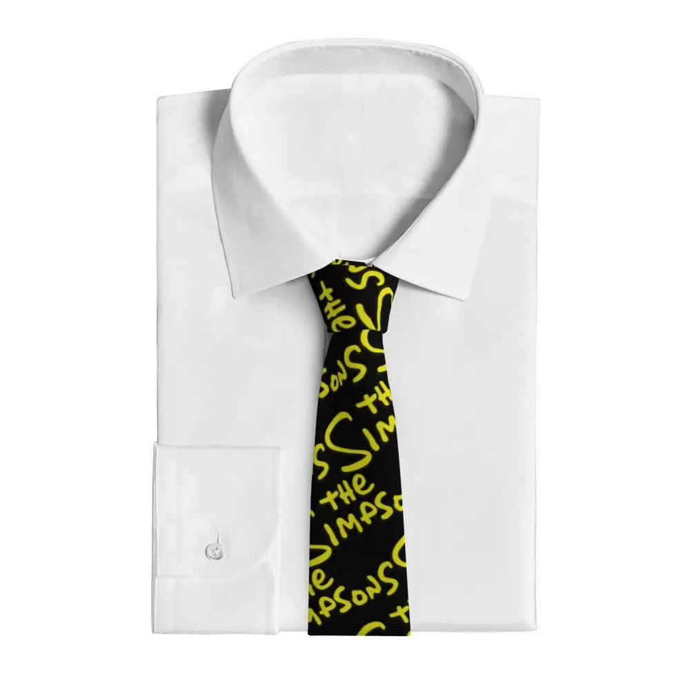 Personalized The S-Simpsones Homer Neck Ties Men Formal Silk Wedding Neckties