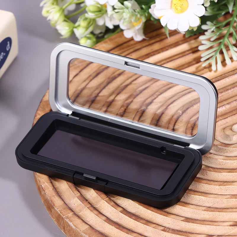 Refillable Magnetic Eyeshadow Palette Empty Black Clear Makeup Storage Case DIY Cosmetic Container for Lipstick Foundation Blush
