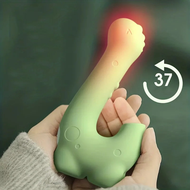 Cute little dinosaur-shaped sex toy5Frequent Sucking10Frequency vibration and heating function female masturbator massager
