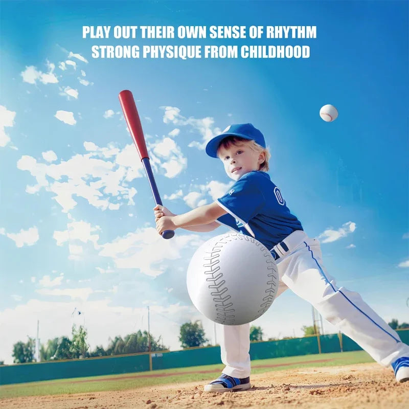 Baseall Set for Kids Indoor Outdoor Sport Toy 3-in-1 Baseball Set with Pitching Machine Adjustable Teeball Batting Toys for Boys