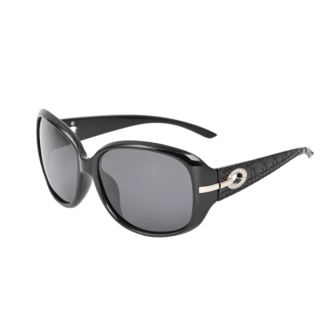 Big Womens Sunglasses Polarized Trendy Sun Glasses Large Rectangle UV Protection Rhinestone Sunnies