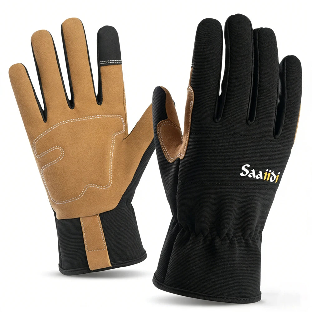 Gardening Work Gloves Unisex Anti-Slip Durable Touchscreen Protective for Men and Women Hiking Cycling Camping Outdoor Sports