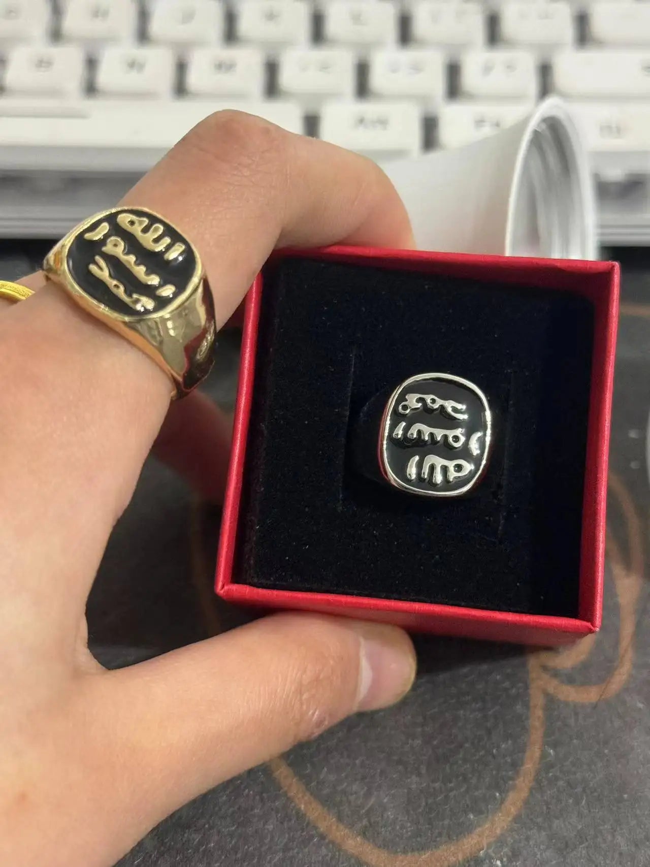 Stainless Steel Rings Islamic Muslim Culture Men's Rings Arab Countries To Wear On Major Occasions