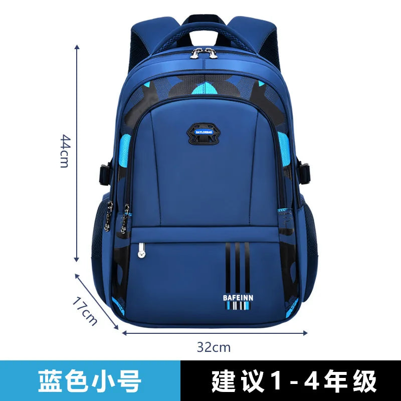 New Elementary School Students Schoolbag Boys 1-3-6 Grades 6-12 Years Old Lightweight Leisure CHILDREN'S Shoulder Bag Large Capa