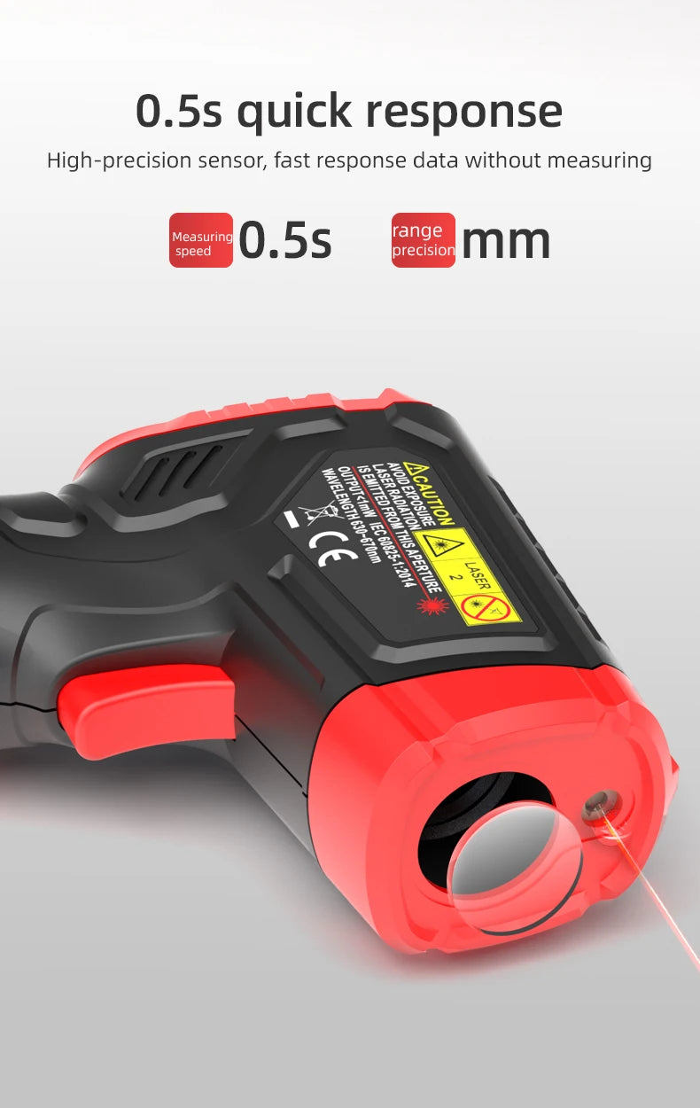 Digital Infrared Thermometer -50~600℃ IR Laser termometro Pyrometer Gun Non-Contact Laser Temperature Meter gauge Tools