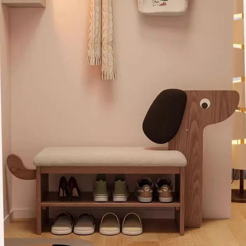 Modern Children Foot Stool Hallway Entryway Accent Pouf Mobile Unique Foot Stool Low Storage Tabouret Lounge Suite Furniture
