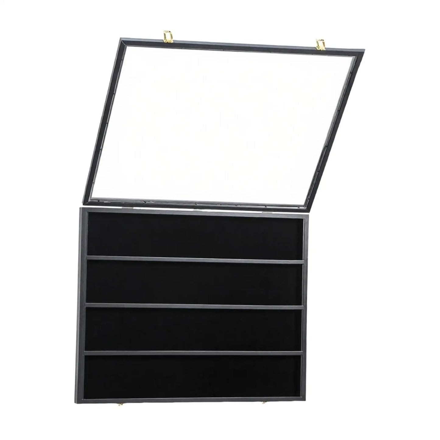 Baseball Card Display Case Display Frame Wall Cabinet Wooden Lockable with Acrylic Front for Hockey Collection
