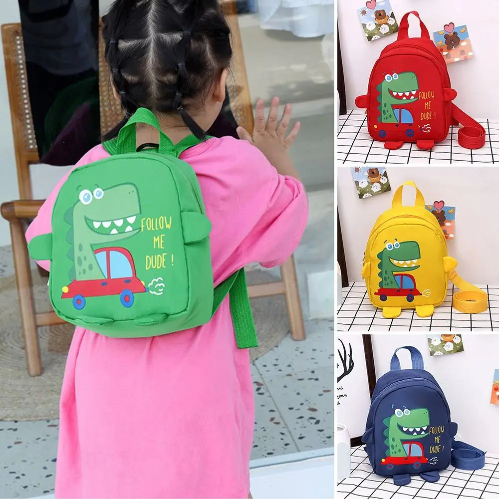 Boys Girls Cute Cartoon Dinosaur Toddler Rucksack Kindergarten Schoolbag Anti-lost Backpacks School Bags