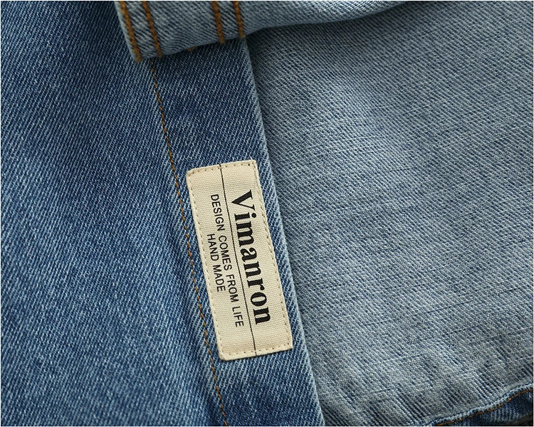 Spring Autumn New American Retro Long-Sleeve Lapel Solid Color Denim Shirt Men's Fashion 100% Cotton Washed Old Casual Blouses