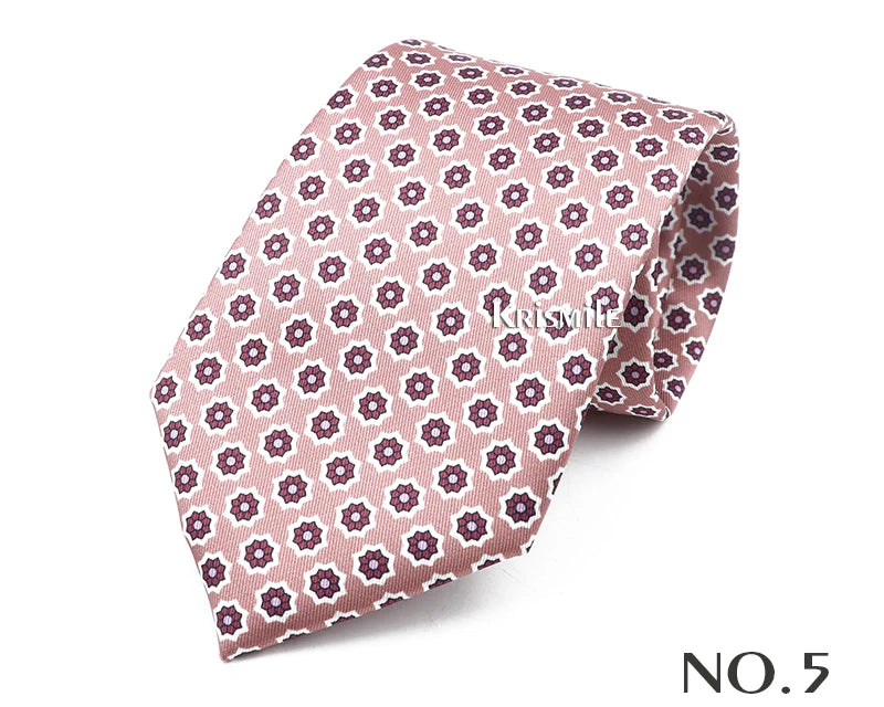 New Design Bohemian Style Necktie For Men Silk Touch Soft Blue Red Yellow Necktie Fit Wedding Party Business Office Accessory