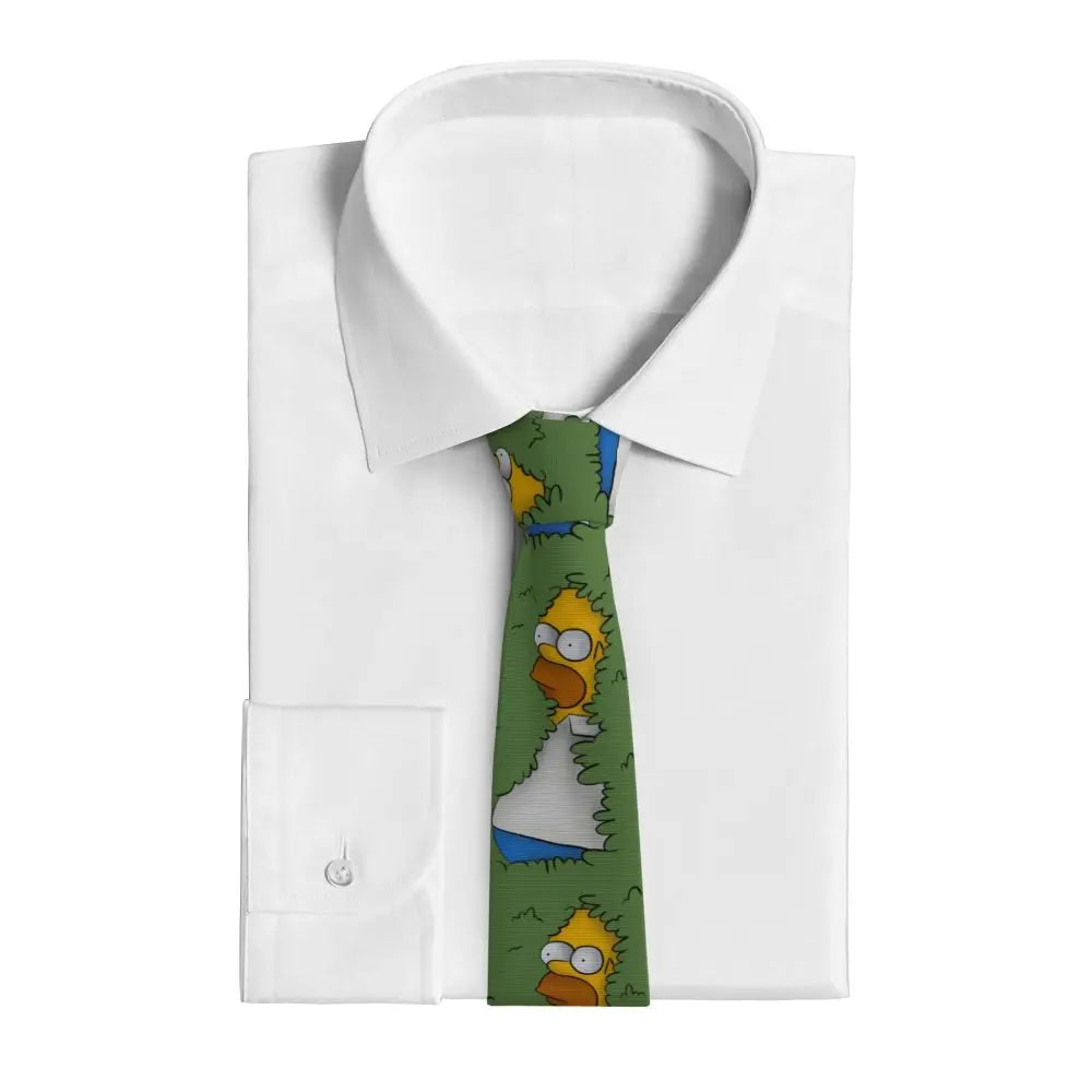 Personalized The S-Simpsones Homer Neck Ties Men Formal Silk Wedding Neckties