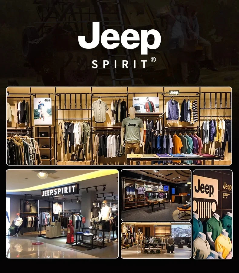 2026 Jeep High-quality Summer Round-neck Pure Cotton T-shirt, Breathable Men's Outdoor Casual Printed All-match Short-sleeved To