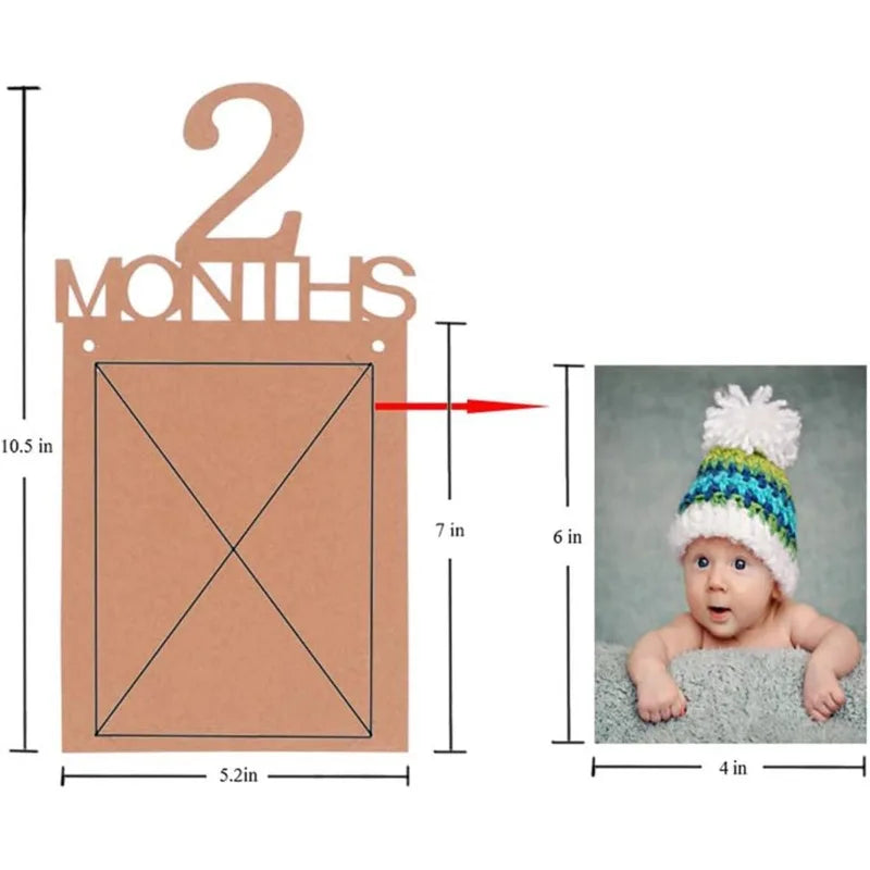 1st Birthday Baby Photo Banner Photo Frame Birthday Party Decoration Props Boys Girls 1st Birthday Party Decoration Photos