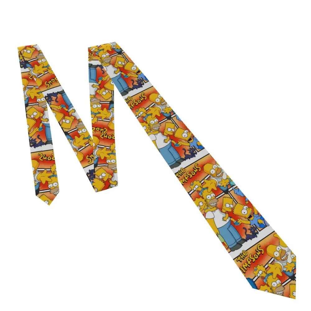 Personalized The S-Simpsones Homer Neck Ties Men Formal Silk Wedding Neckties