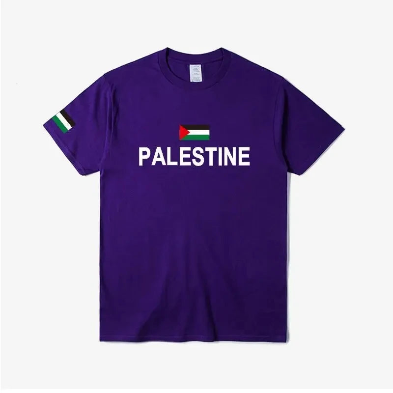 Palestine Palestinian National flag t shirt Fashion Jersey Nation Team 100% Cotton T-shirt Tees Country Sporting Gyms PS PSE Top