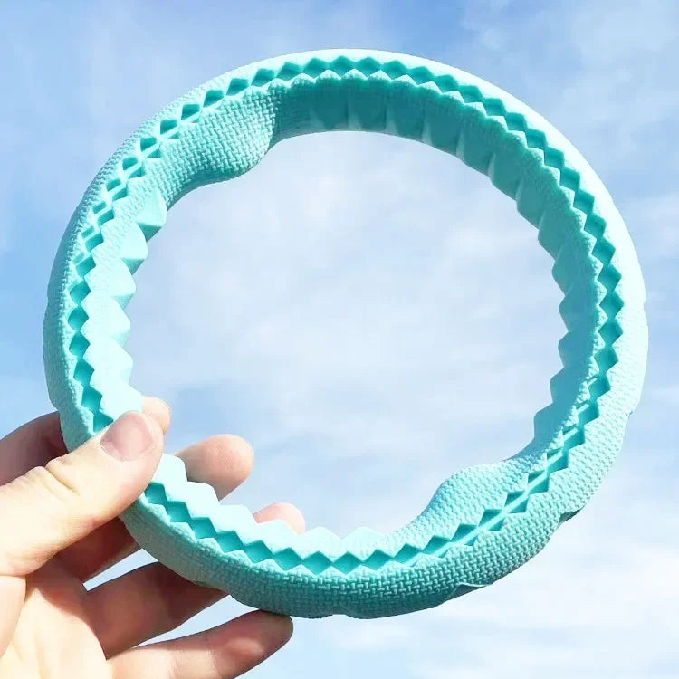 TPR Pet Flying Discs Dog Training Ring Puller Resistant Bite Floating Toy Puppy Outdoor Interactive Game Playing Products Supply