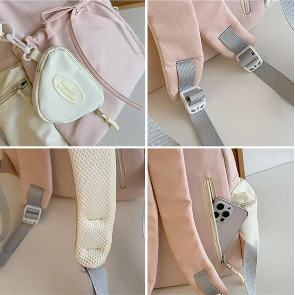 Waterproof Children's School Backpack Large Capacity Nylon Students Schoolbag Lightweight Tote School Bag Boys Girls