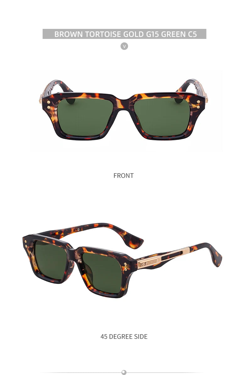 Retro Polarized Square Punk Sunglasses Men 2026 Luxury Brand Designer Classic Driving Shield Sun Glasses for Male Shades UV400