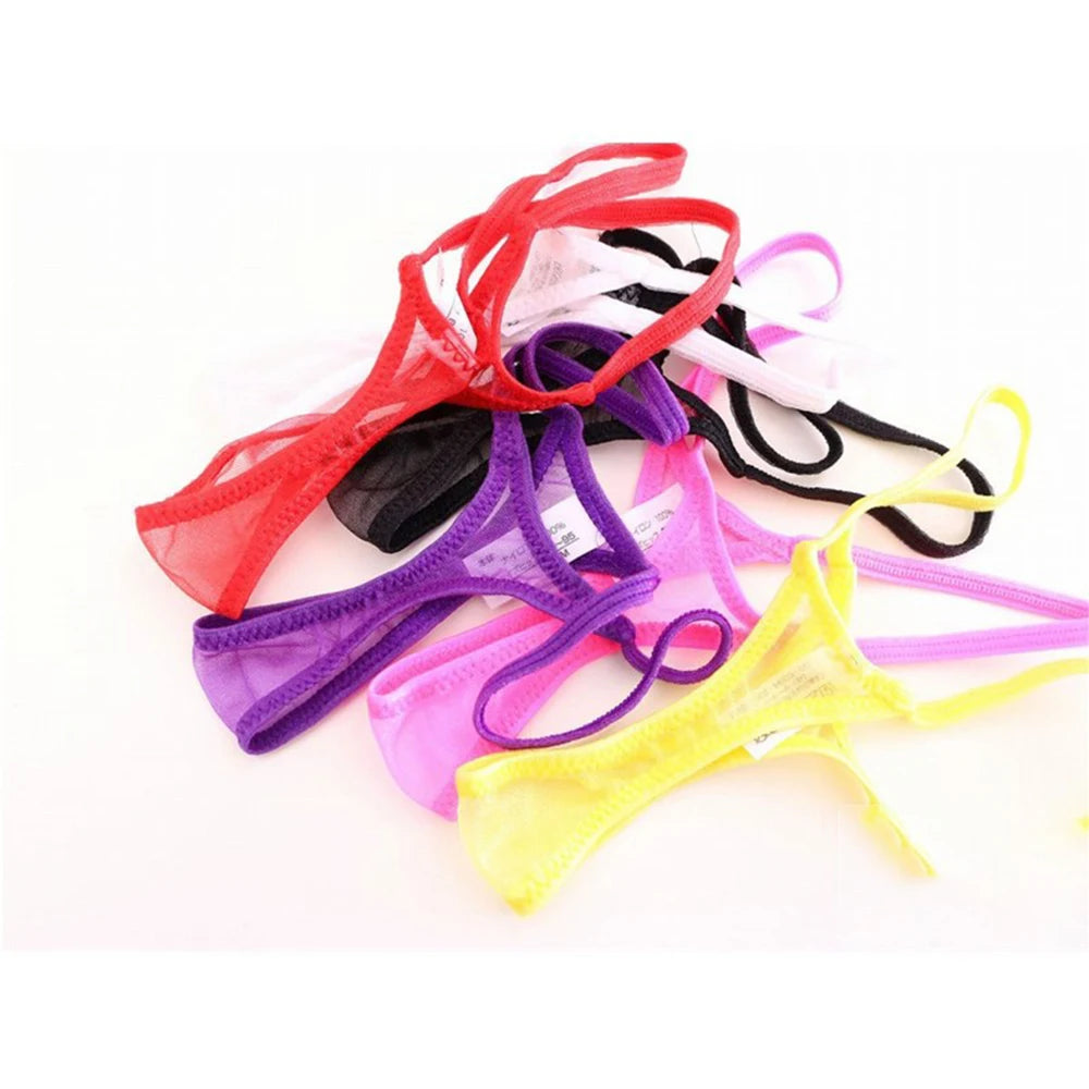 Womens Thongs String Homme Sexy Low Rise Thong Micro Underwear Panties Lingerie Mesh T-Back Lingerie Jockstraps Cuecas