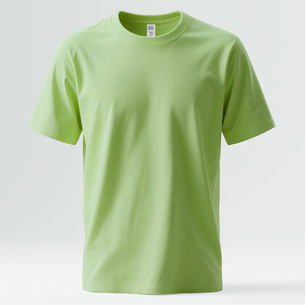 100% Pure Cotton Mens Tee Shirts High Qualty Man Round Neck Base T Shirts Summer Breathable Tops Oversized Unisex Basic T-shirt