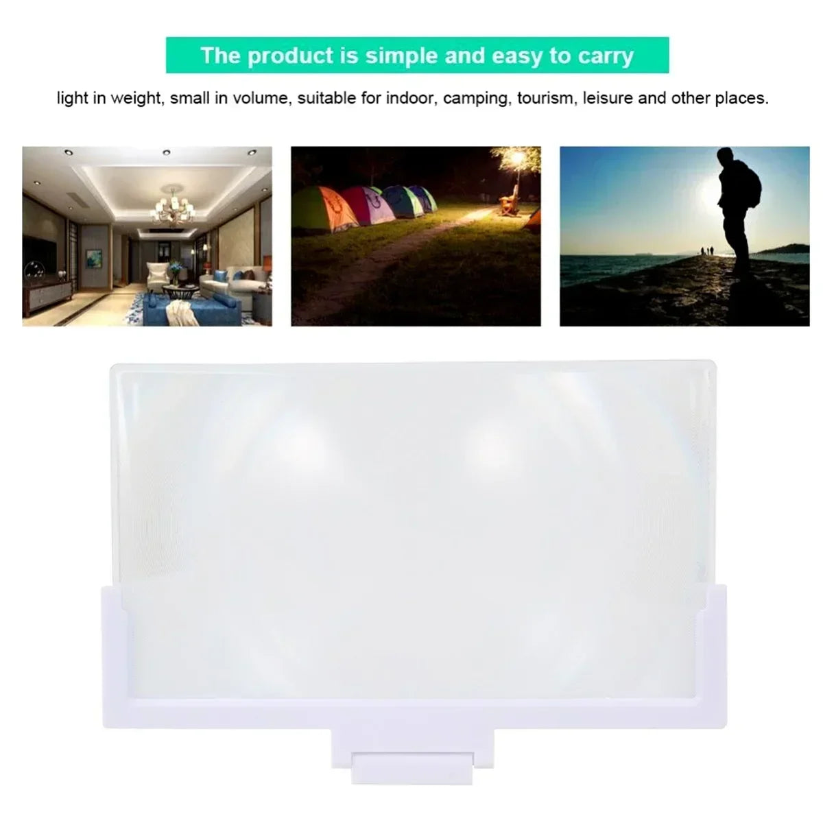 12-14" Screen Magnifier for Cell Phone Stand Magnifying Projector Screen Enlarger Expander for Movies, Videos, and Gaming