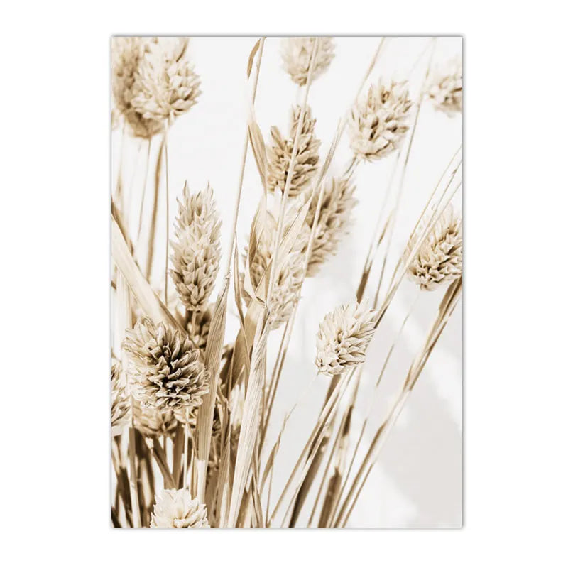 Islamic Wall Art Print Morocco Door Canvas Poster Pampas Grass Beige Flower Art Painting Mosque Posters Wall Pictures Home Decor