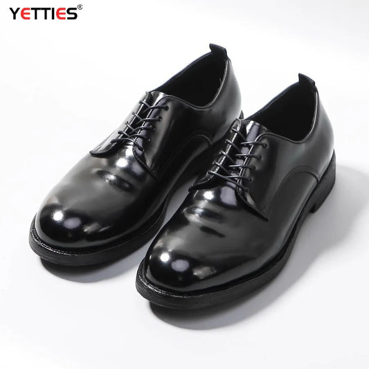 Men's Luxury Horsehide Oxford Shoes - Handcrafted Goodyear Welt Dress Shoes for Business/Wedding, Premium Formal Leather Shoes w