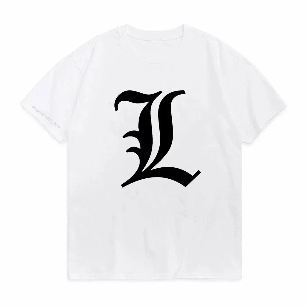 Men Kawaii Cartoon Summer Tops Misa Amane Graphic Tees Japanese Anime T-shirt Death Note T Shirt  Harajuku Unisex Pop Y2k Tshirt