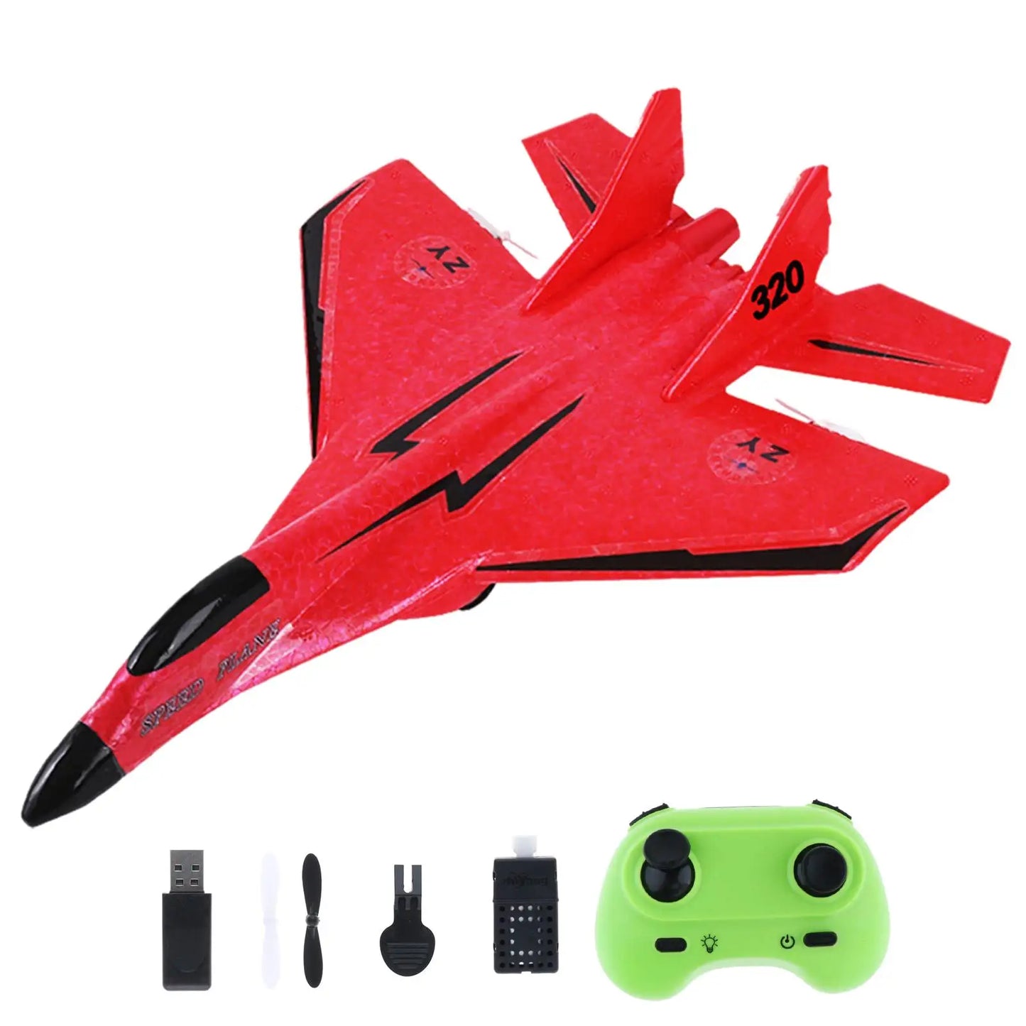 RC Plane RC Glider ,Ready to Fly with Light, Easy to Fly, Foam RC Airplane