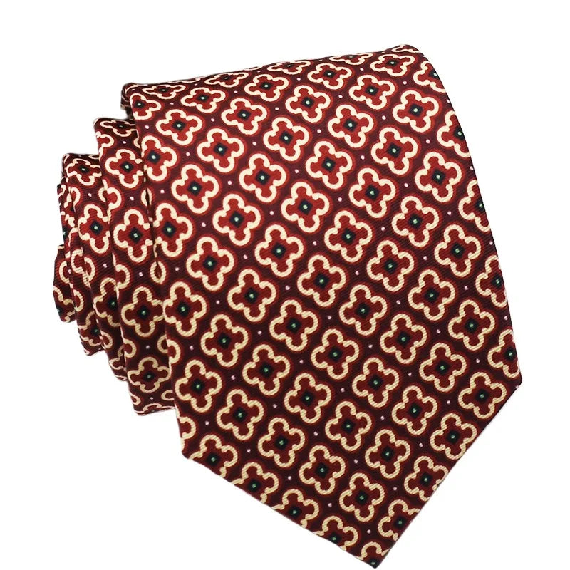 Super Soft Imitation Silk Ties Men's Fashion 8cm Necktie For Men Wedding Business Meeting Gravata Colorful Novelty Printing Tie