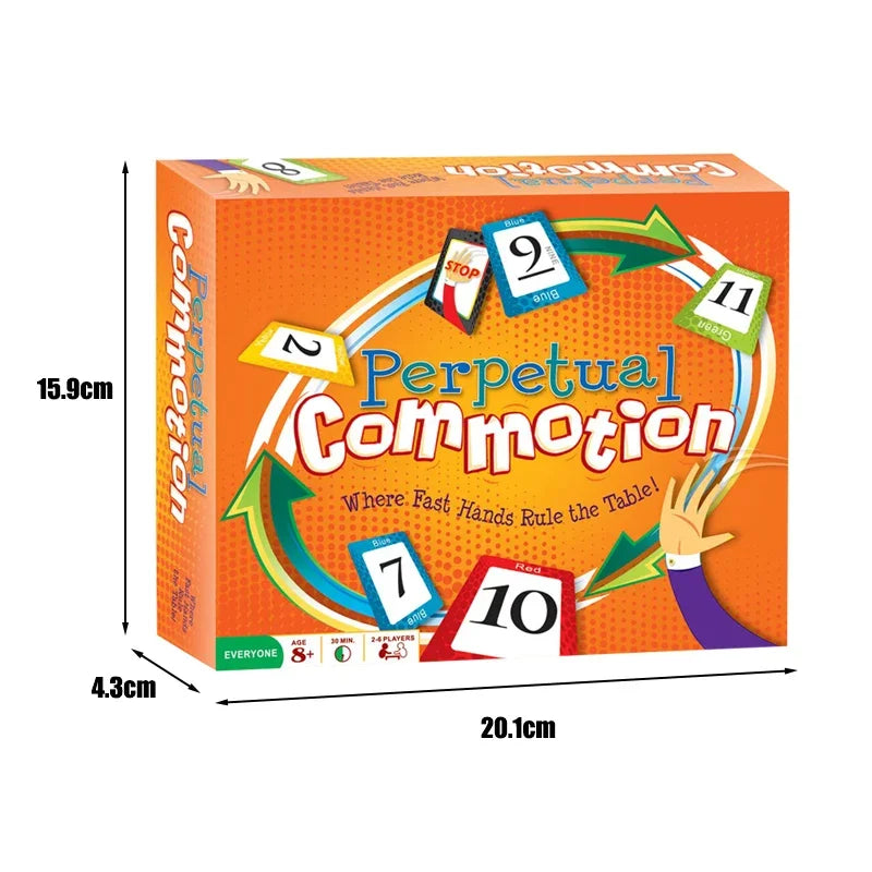 Perpetual Commotion Card Game for Families and Friends: Super Fun Adult Party Games Nights of Laughter and Competition