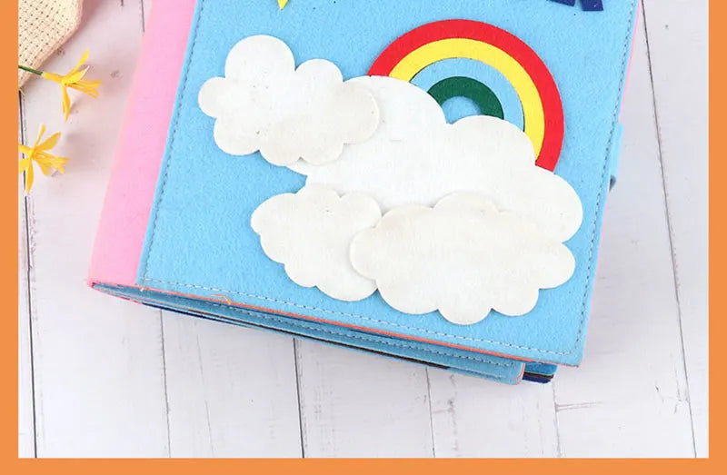 Baby Felt Quiet Books Busy Board Toddler Basic Life Skill Early Learning Education Toys Montessori Story Cloth Book For Boy Girl