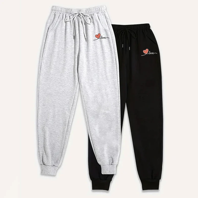 2packs Pants 2025 New Womens Joggers 2 Piece Set Casual Lounge Pants Soft Comfort Fit Sweatpants Fall Winter Home Wear Trousers