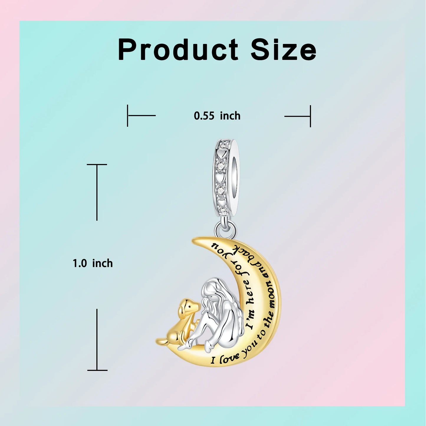 925 Sterling Silver Girl Holding Dog Charms Beads Fit Original 925 Bracelet Making Gift for Woman Jewelry Diy Fashion Pendant
