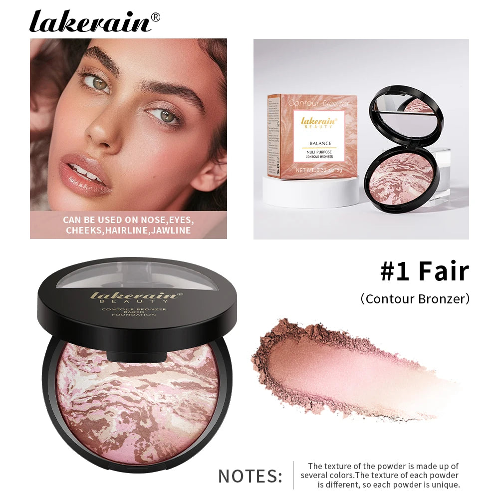 Setting And Contouring Powder Palette Color Correcting Powder Foundation Coverage Semi Matte Natural Finish Powder Cosmetics