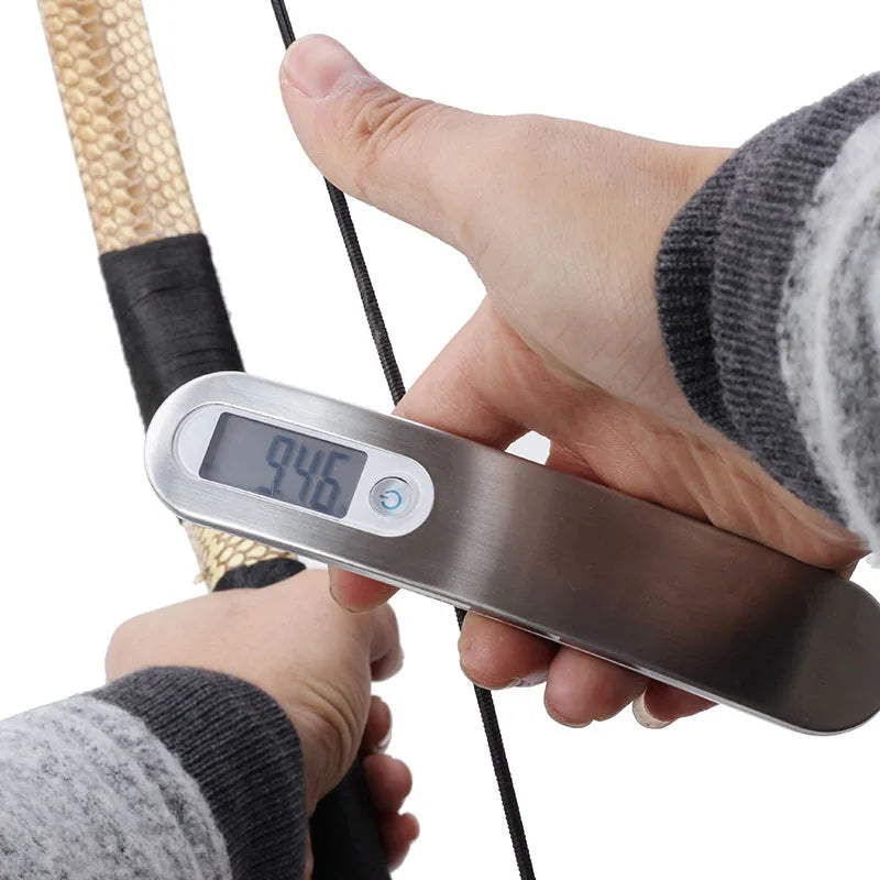 Archery LED Bow Scale 110lbs Draw Weight Weighing Tool Dynamometer Measuring Instrument Hunting Shooting Compound Recurve Bow
