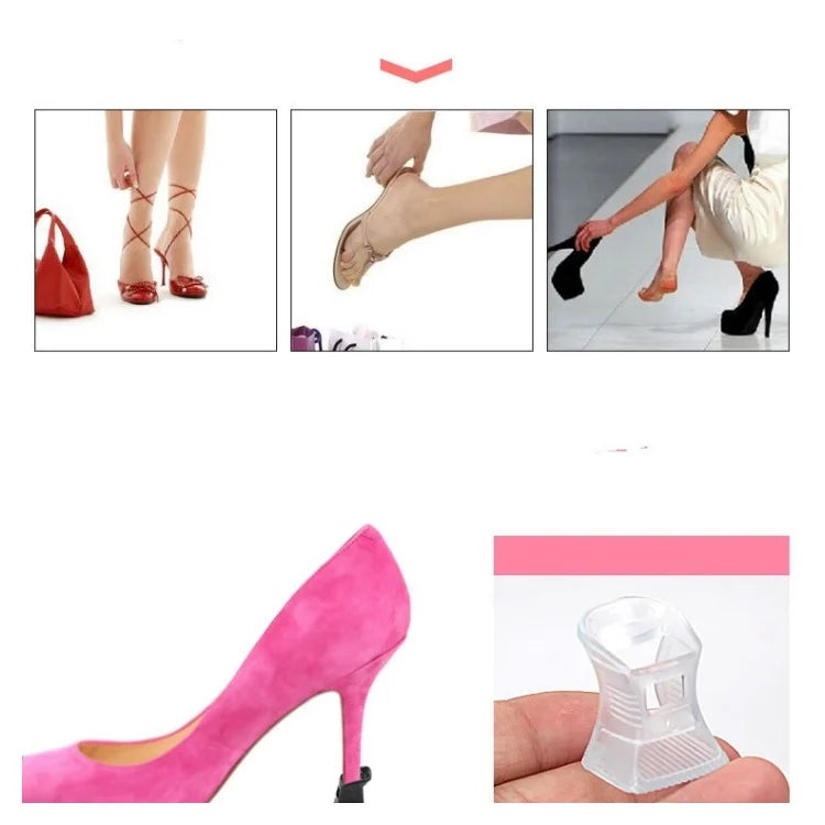 High Heel Cover Horseshoe-shaped Heel Anti-slip And Anti-abrasion Heel Protector De Tacones chaussures accessoire
