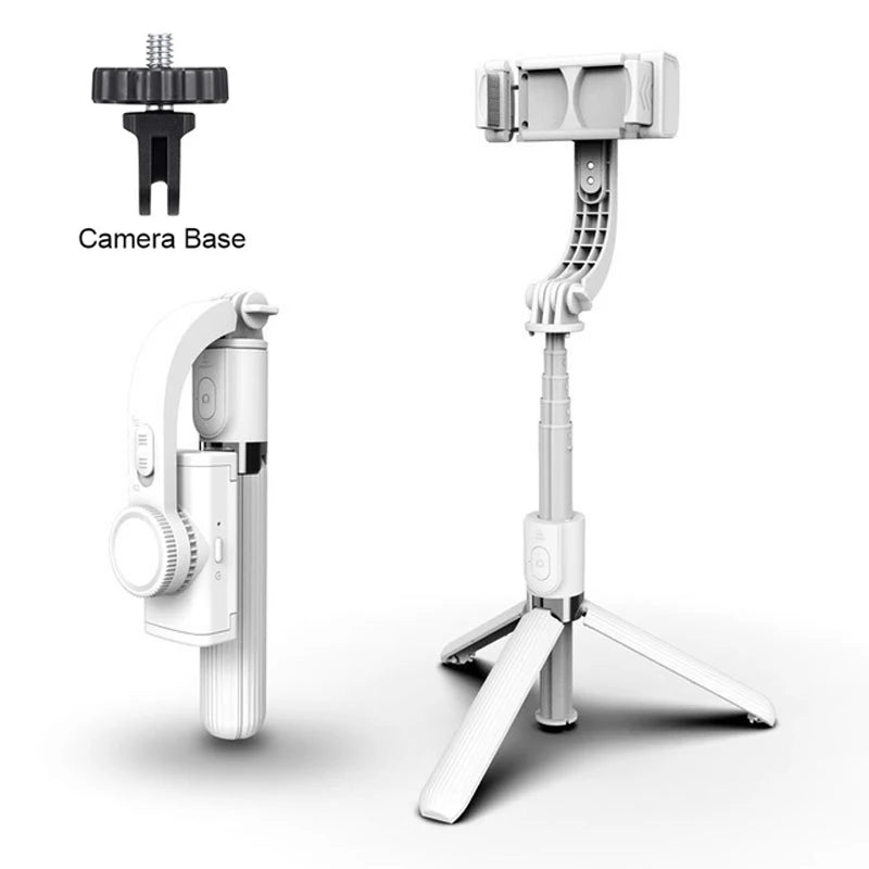 Gimbal Stabilizer For iPhone Android Cell Mobile Phone Cellphone Smartphone Action Camera Handle Grip Selfie Stick Video Tripod