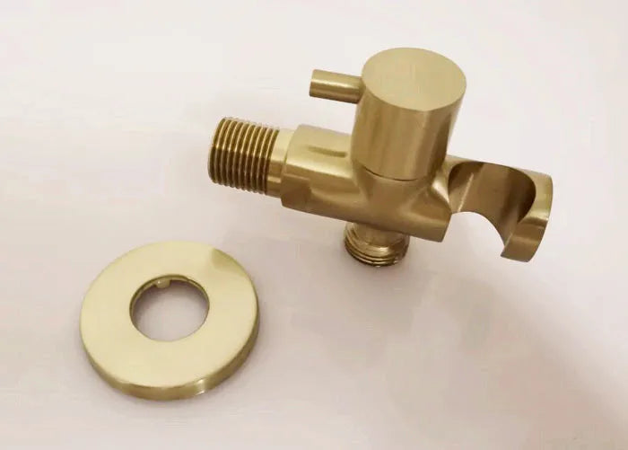 Brass Hand held black Bidet Shower set  Perforating Toilet Jet Cleaner Portable brushed gold and gray Bidet Shower Head BD01
