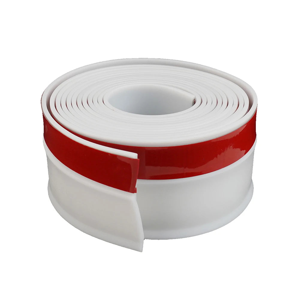 For Garage Doors Dust And Water Barrier 5M Door Frame Strip Garage Maintenance White Easy Installation Sealing Strip Appliance