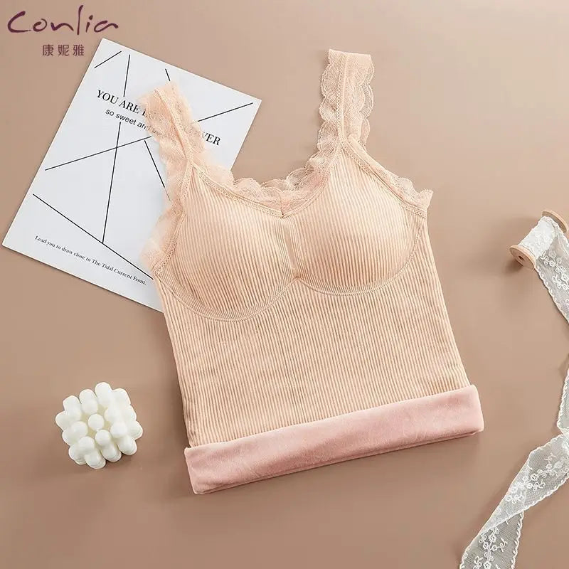 Thermal Underwear Plus Size Vest Thermo Lingerie Women Winter Clothing Warm Top Inner Wear Thermal Shirt Undershirt Intimate
