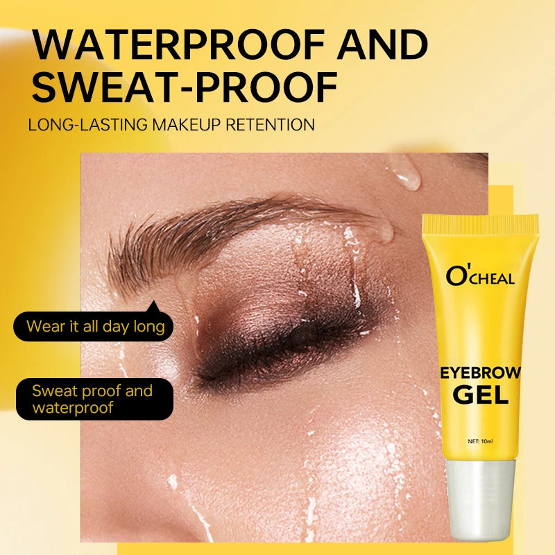 O'CHEAL 3D Eyebrow Gel Colorless Transparent Create Natural Eyebrows Quick-dry Waterproof Long-lasting Thick Full Eyebrow Makeup