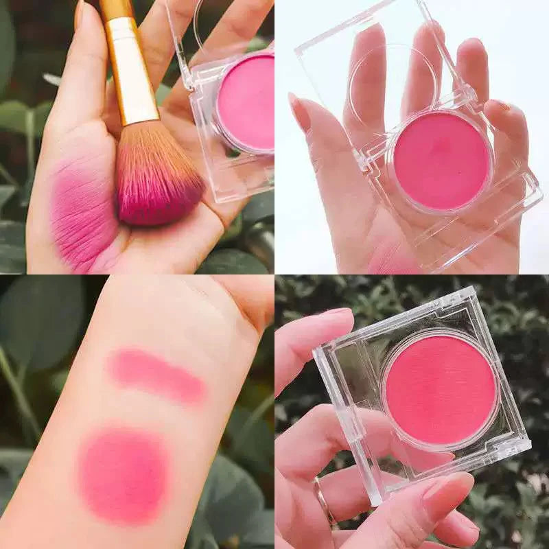 Monochrome blush Matte Natural Cheek Color Brightening Face Waterproof Facial Contouring Makeup Blush Powder Soft Makeup