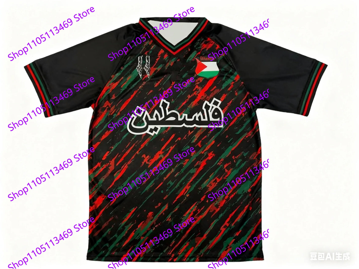 Palestine Football Jersey T Shirts Summer Sports Short Sleeve Flag 3d Print Tee Summer Men'S Kid'S Outdoor Fitness Training Top