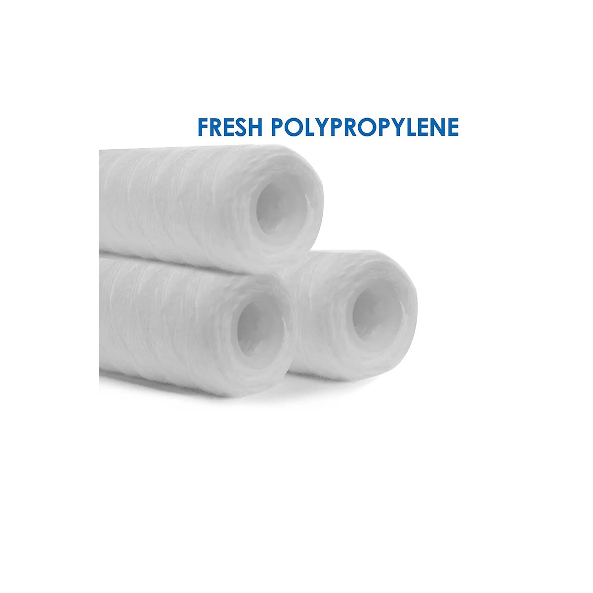Quality! 10 Micron 10 Inch x 2.5 Inch String Wound Sediment Water Filter Cartridge Whole House Sediment Filtration, Universal Re