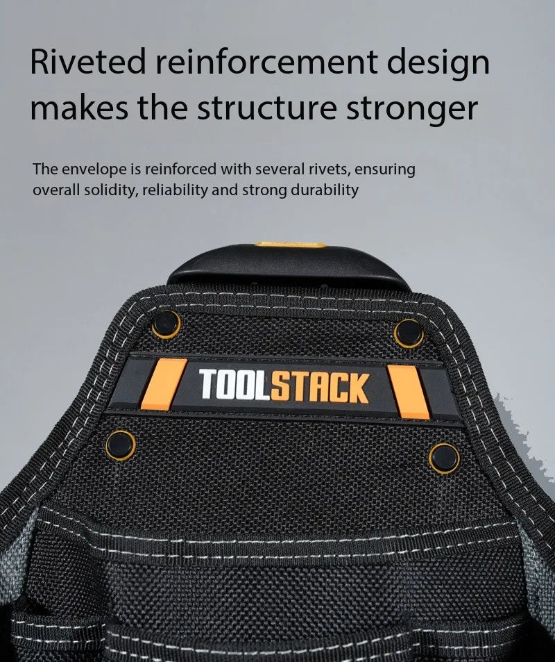 TOOLSTACK TSK-02 Framer Pouch Double -Pocket Multifunctional Tool Waist Bag Durable Bags Carpenters Pouch Tools Package Bag Work