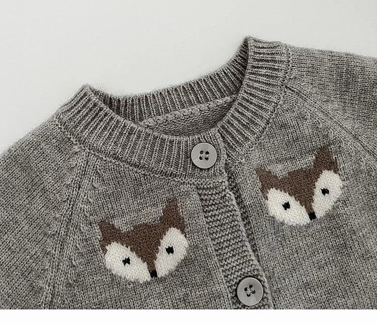 Baby Clothes 2025 Autumn and Winter New Boy's Knitted Jumpsuit Super Cute Cartoon Animal Baby Girl's Climbing Clothes