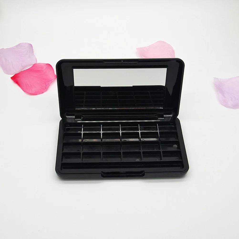2pcs 24 Colors Empty Eyeshadow Palettes Diy Lipstick Case Powder Blush Storage Box Makeup Pan Sub-Packing Container Beauty Tools